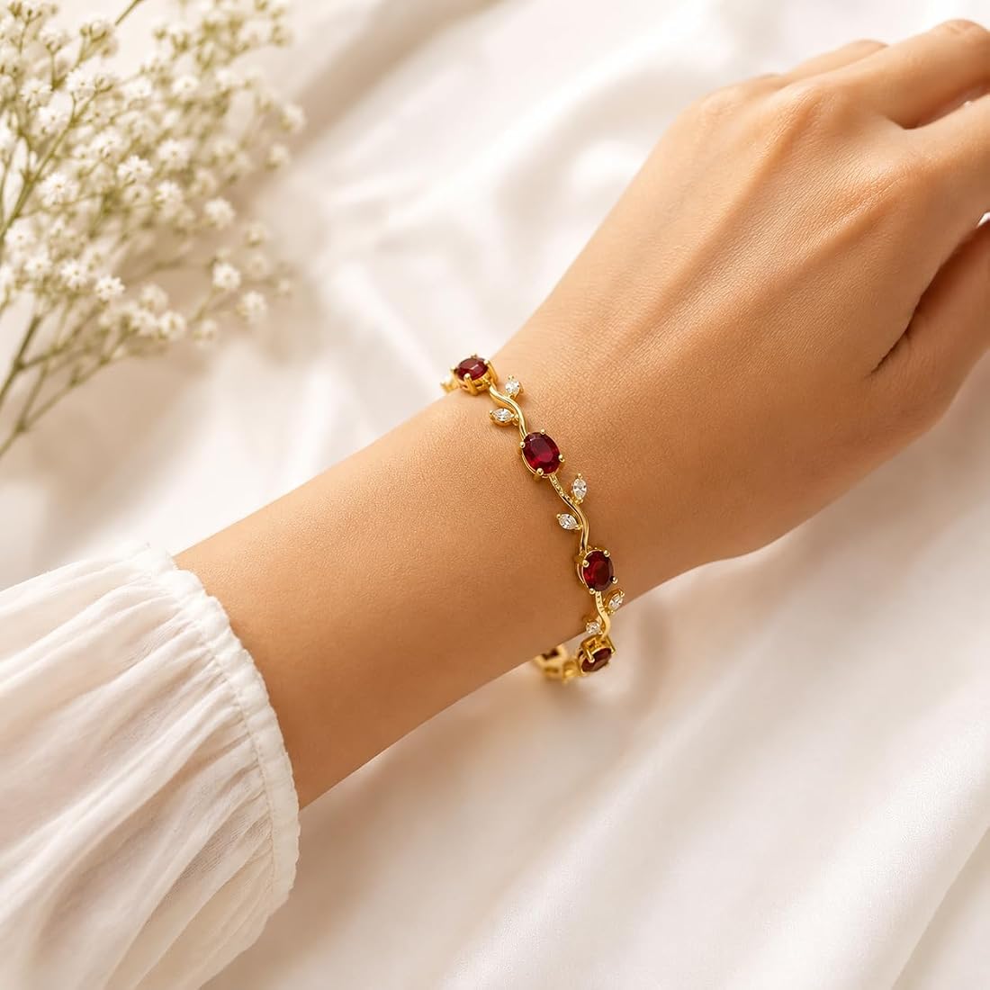 Tulip Bracelet Red
